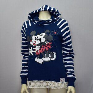 Disney Women's‎ Hoodie - Mickey Minnie Smooches sz MD